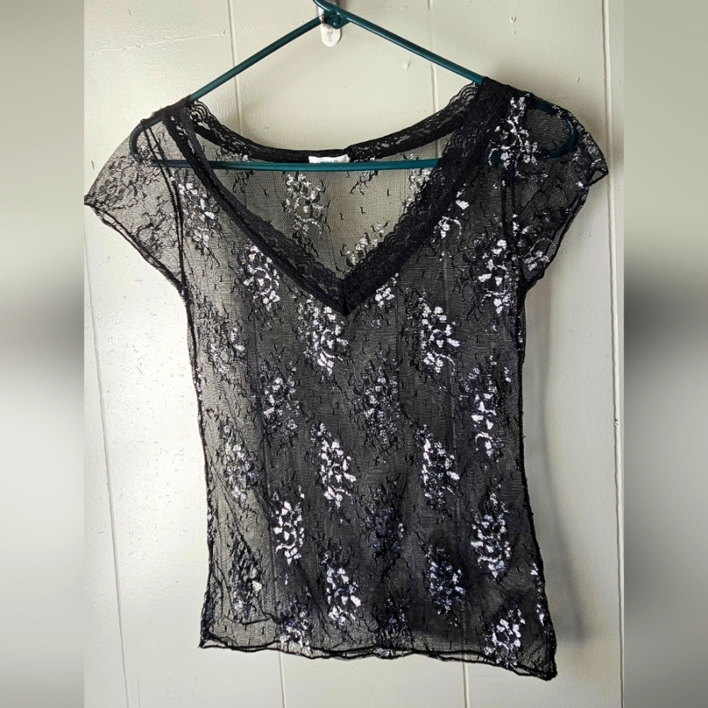 Sheer top. Size small. EUC